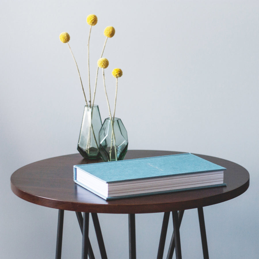 Vase en verre géométrique